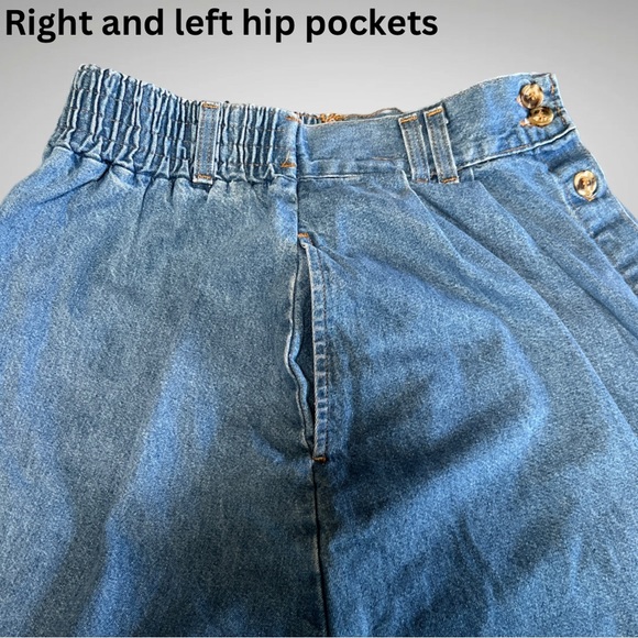 Hunt Club a J.C. Penney’s Brand Button Front Denim Skirt Vintage 1990’s - Picture 8 of 11